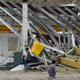 A damaged gas station in Humacao, Puerto Rico. Photo: AP
